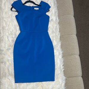 Calvin Klein Royal Blue Sheath Dress
